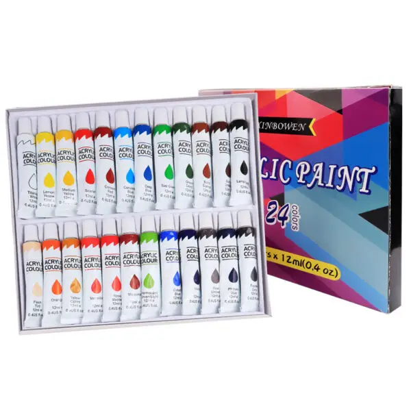 24 Colors Acrylic Paint Set