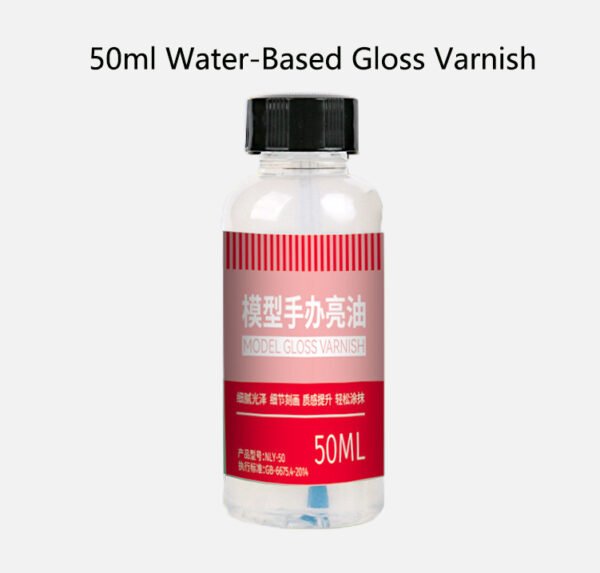 50ml Water-Based Gloss Varnish (1 Bottle)